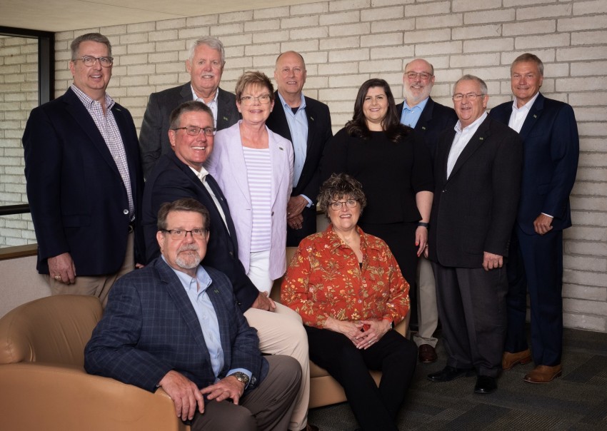 A group portrait of Citizens Bank of Kansas&#039; Board of Directors from 2023.