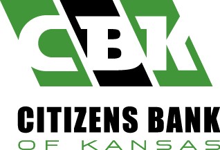 Logo for Citizens Bank of Kansas.